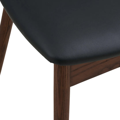 House Nordic Lanuza Matstol 2-Pack, Mörkbrun/Svart