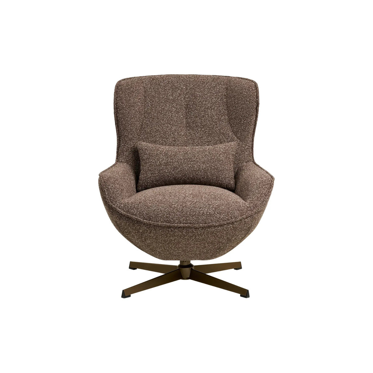 House Nordic Blenheim Loungefåtölj med snurrfunktion, Brun