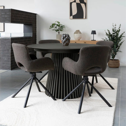 House Nordic Osaka Matbord Ø140 cm, Svart