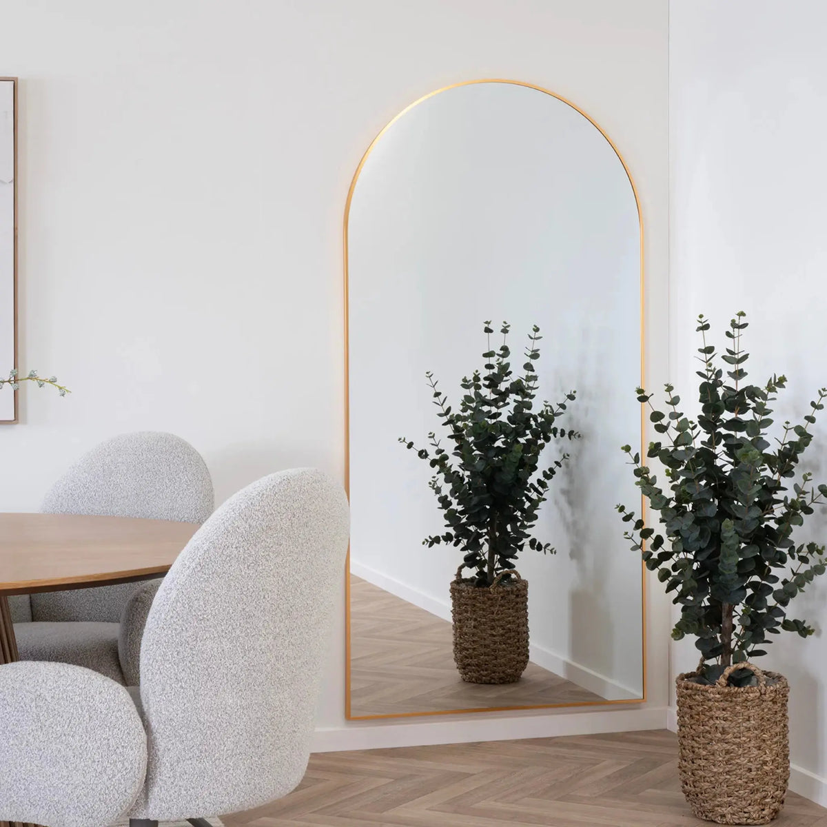 House Nordic Madrid Spegel, Brass