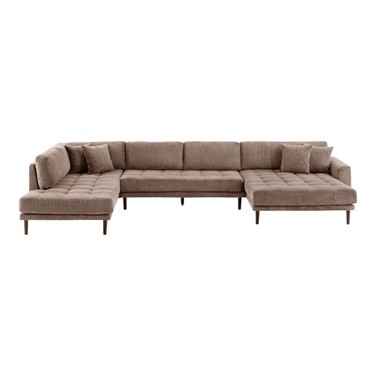House Nordic Lido U-soffa, Brun