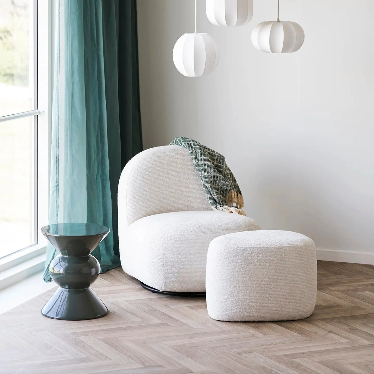 House Nordic Milo Loungeset, Off-White