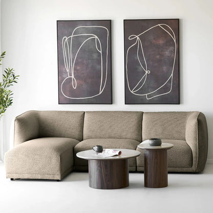 House Nordic Noor Loungesoffa, Brun