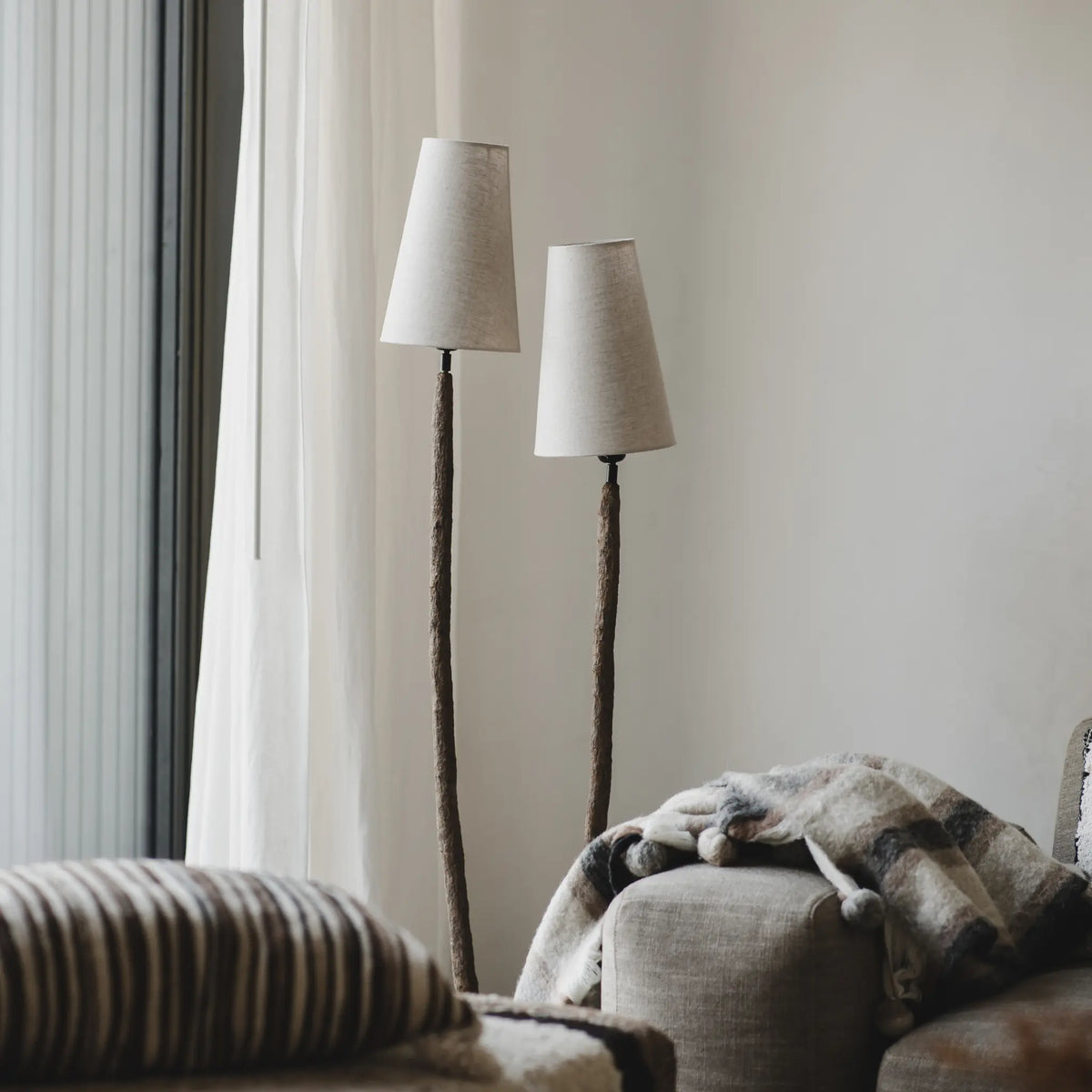 Jakobsdals Fungu Golvlampa L, Brun