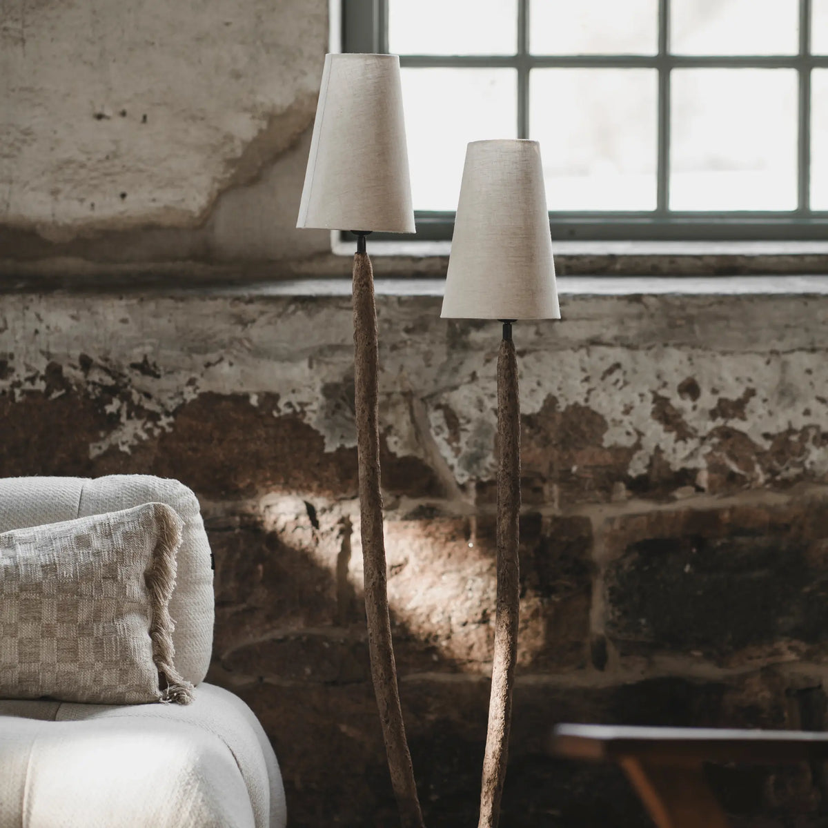 Jakobsdals Fungu Golvlampa L, Brun
