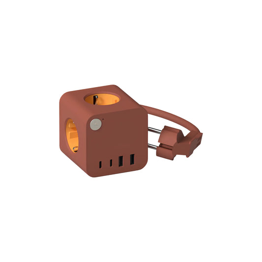 Kreafunk Ampie Wired Grenuttag Eu Usb-a/Usb-c, Terracotta