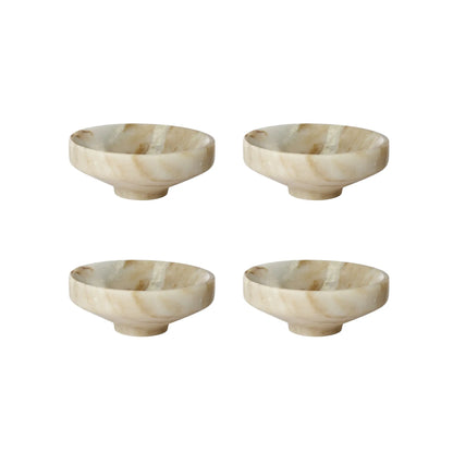 Lene Bjerre Marnine Skål 4-pack Ø10 cm, Brun/Vit