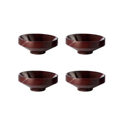 Lene Bjerre Marnine Skål 4-pack Ø10 cm, Mörkröd