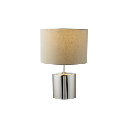Lene Bjerre Sophine Bordslampa Ø26 cm, Krom/Linne