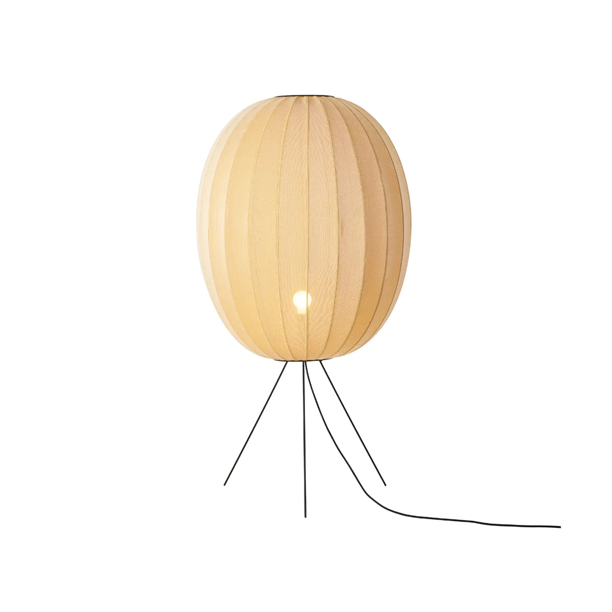 Made by Hand Knit-Wit Golvlampa 65 Hög Oval Mellan, Sunrise
