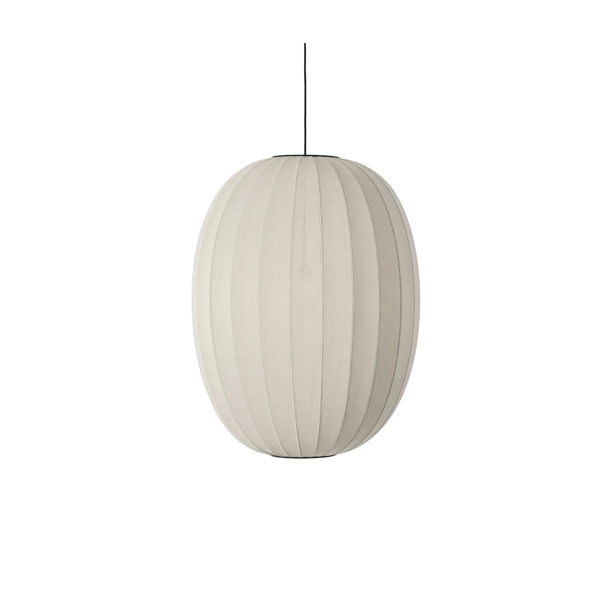 Made by Hand Knit-Wit Taklampa 65 Hög Oval, Pärlvit