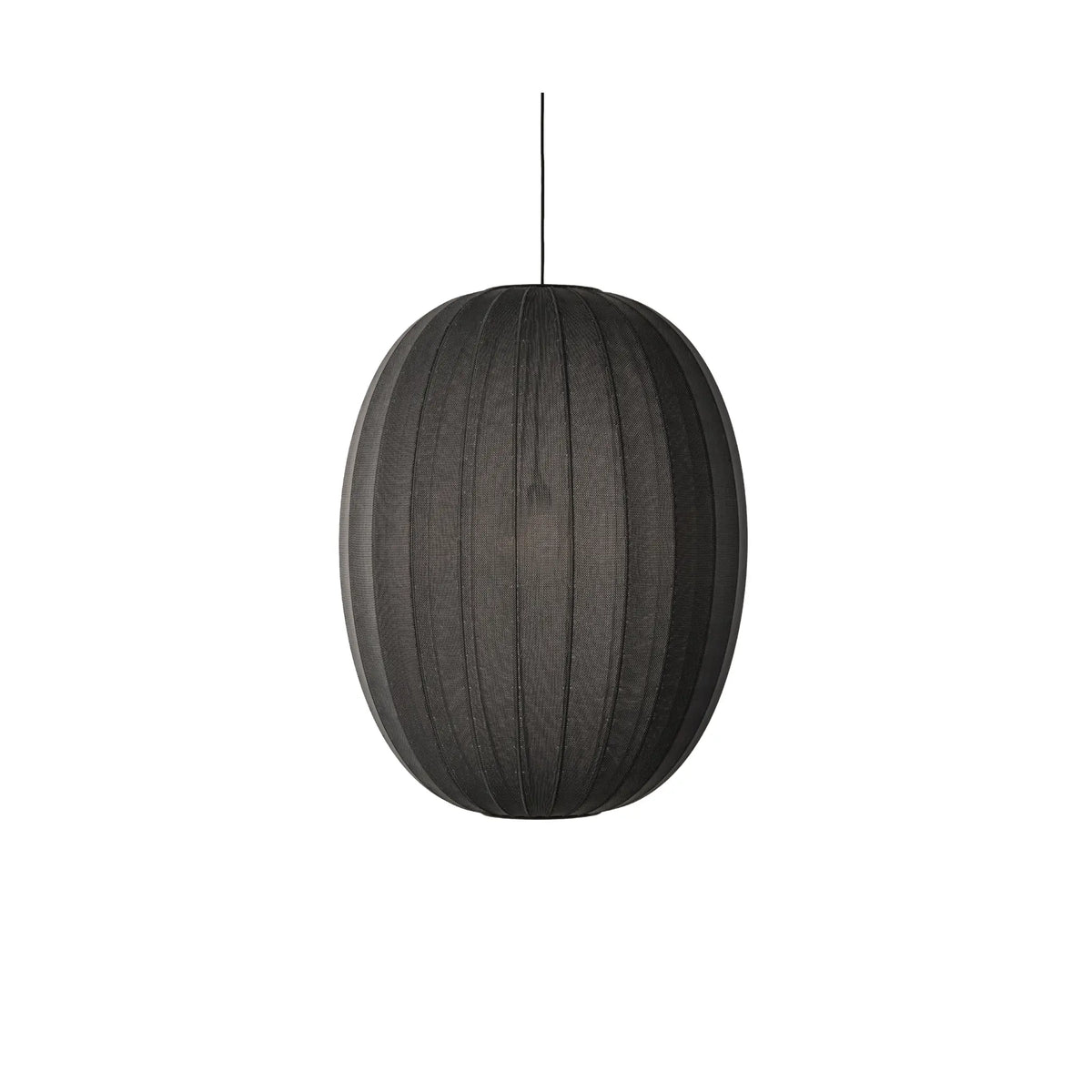Made by Hand Knit-Wit Taklampa 65 Hög Oval, Svart