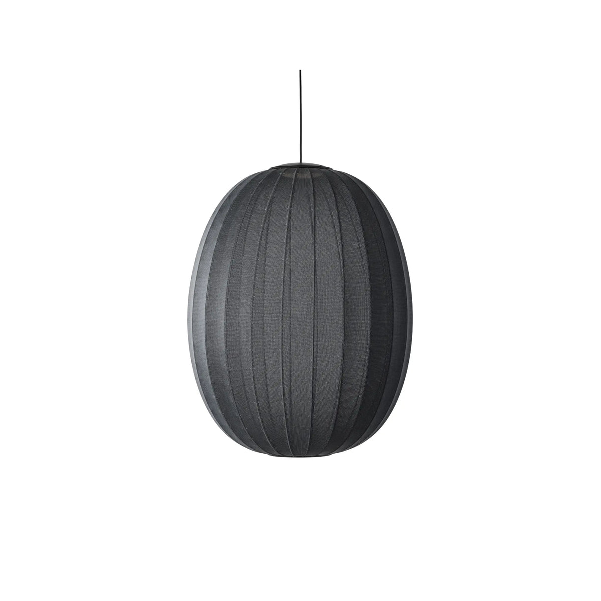 Made by Hand Knit-Wit Taklampa 65 Hög Oval LED, Svart