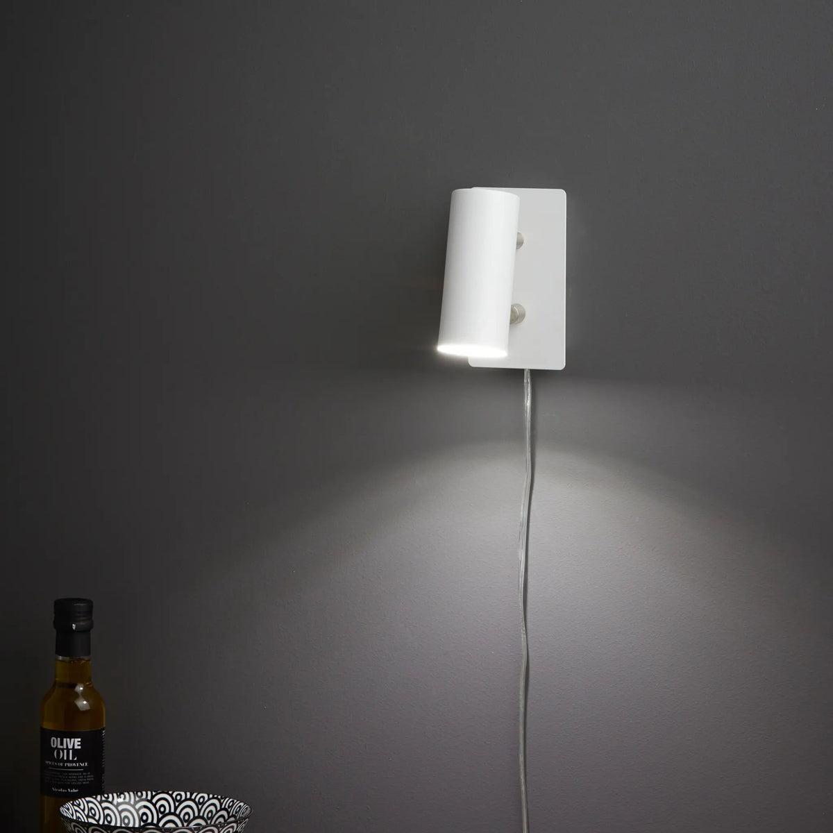 Markslöjd Barcelona Vägglampa 1 l, Vit