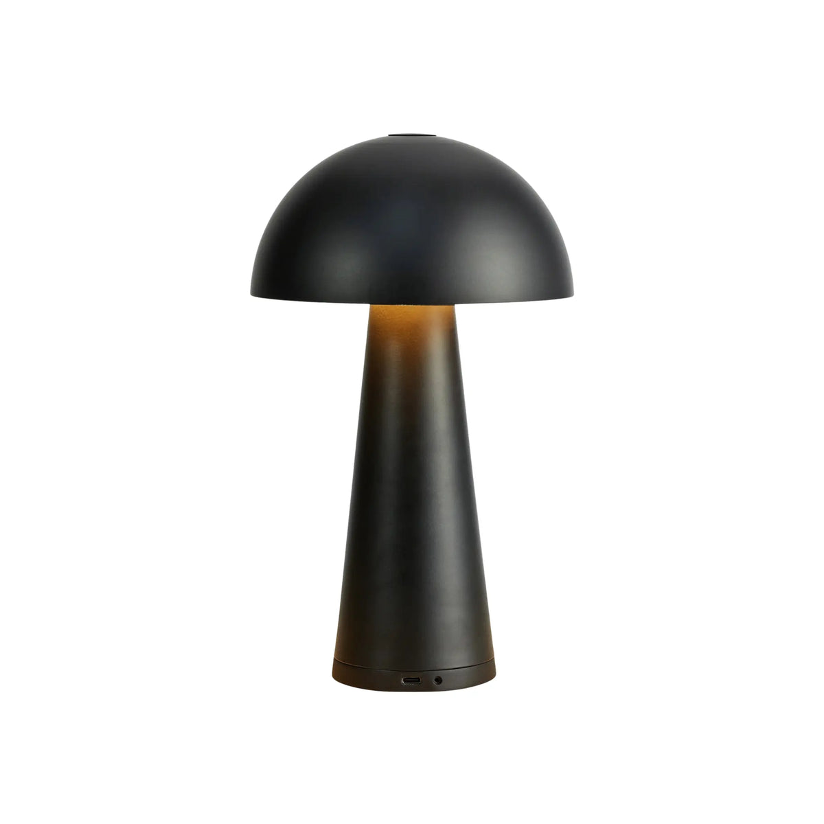 Markslöjd Fungi Uppladdningsbar Bordlampa Matt Svart B/O