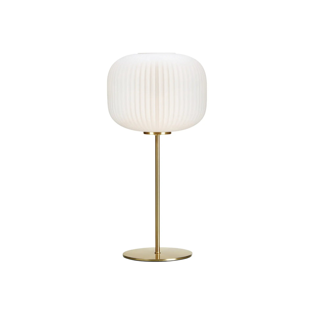 Markslöjd Sober Bordlampa 1 l Borstad, Mässing/Vit
