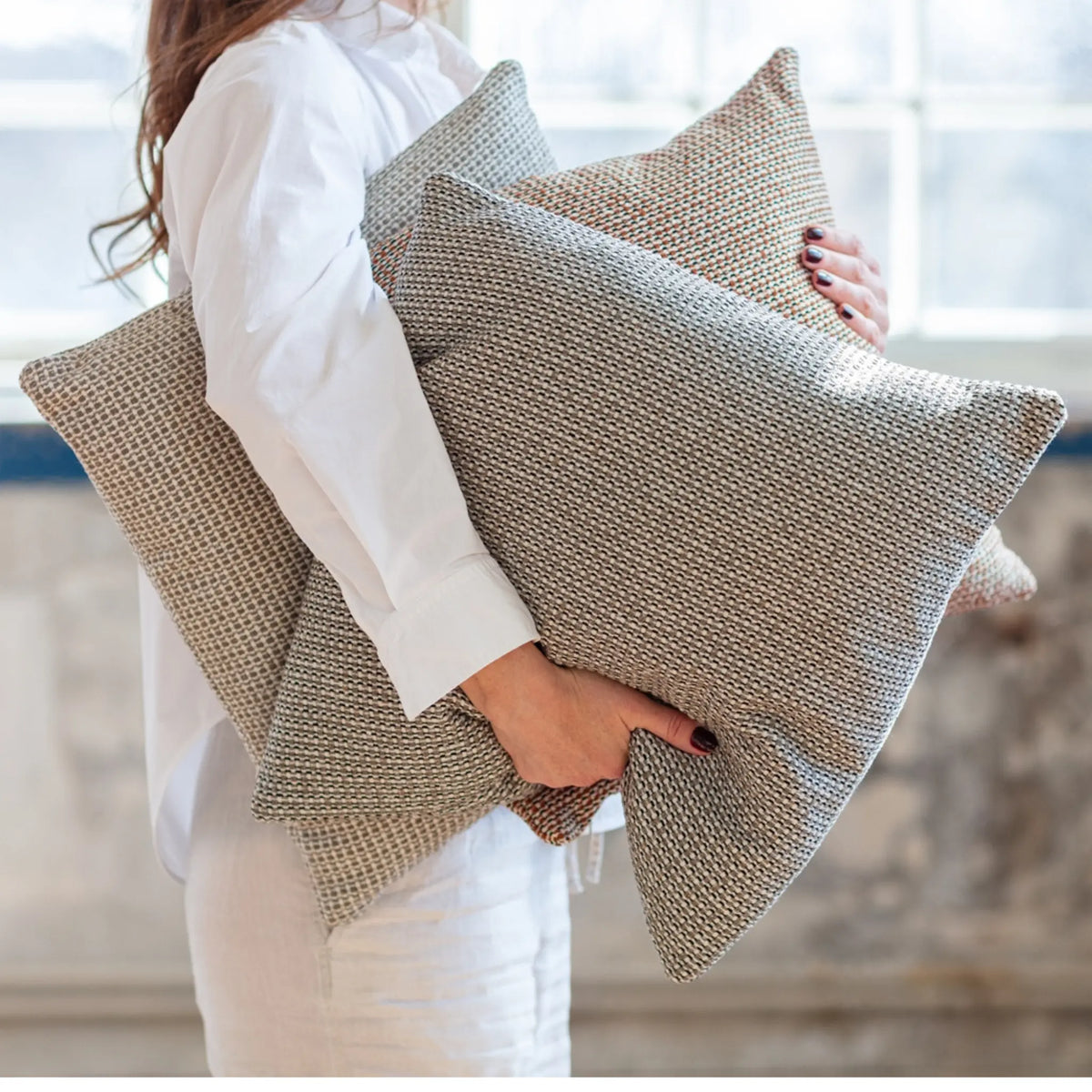 Mogihome, Domino Kuddfodral, Svart-Silvra Home