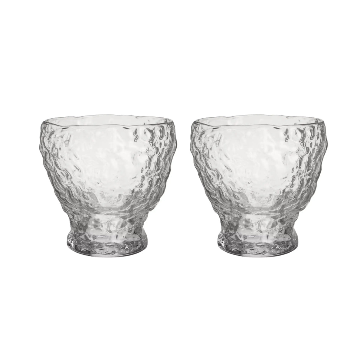 Kosta Boda, Moss Tumbler 33cl 2-pack, Klar-Silvra Home