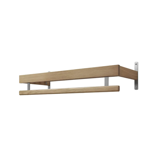 Oscarssons Möbel Nadja Hatthylla II 80 cm 1 plan, Oljad Ek/Slipat stål