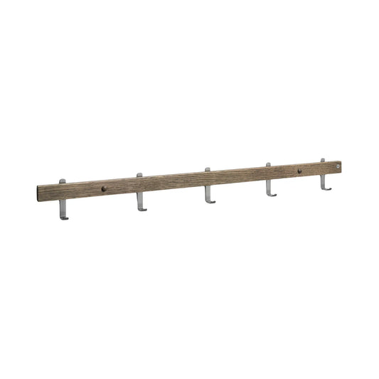 Oscarssons Möbel Nadja Kroklist II 90 cm, Rökt Ek/Slipat stål