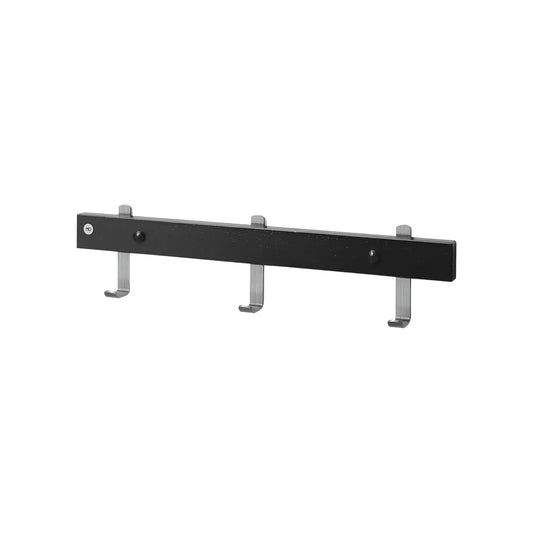 Oscarssons Möbel Nadja Kroklist II 40 cm, Svartbetsad Ek/Slipat stål