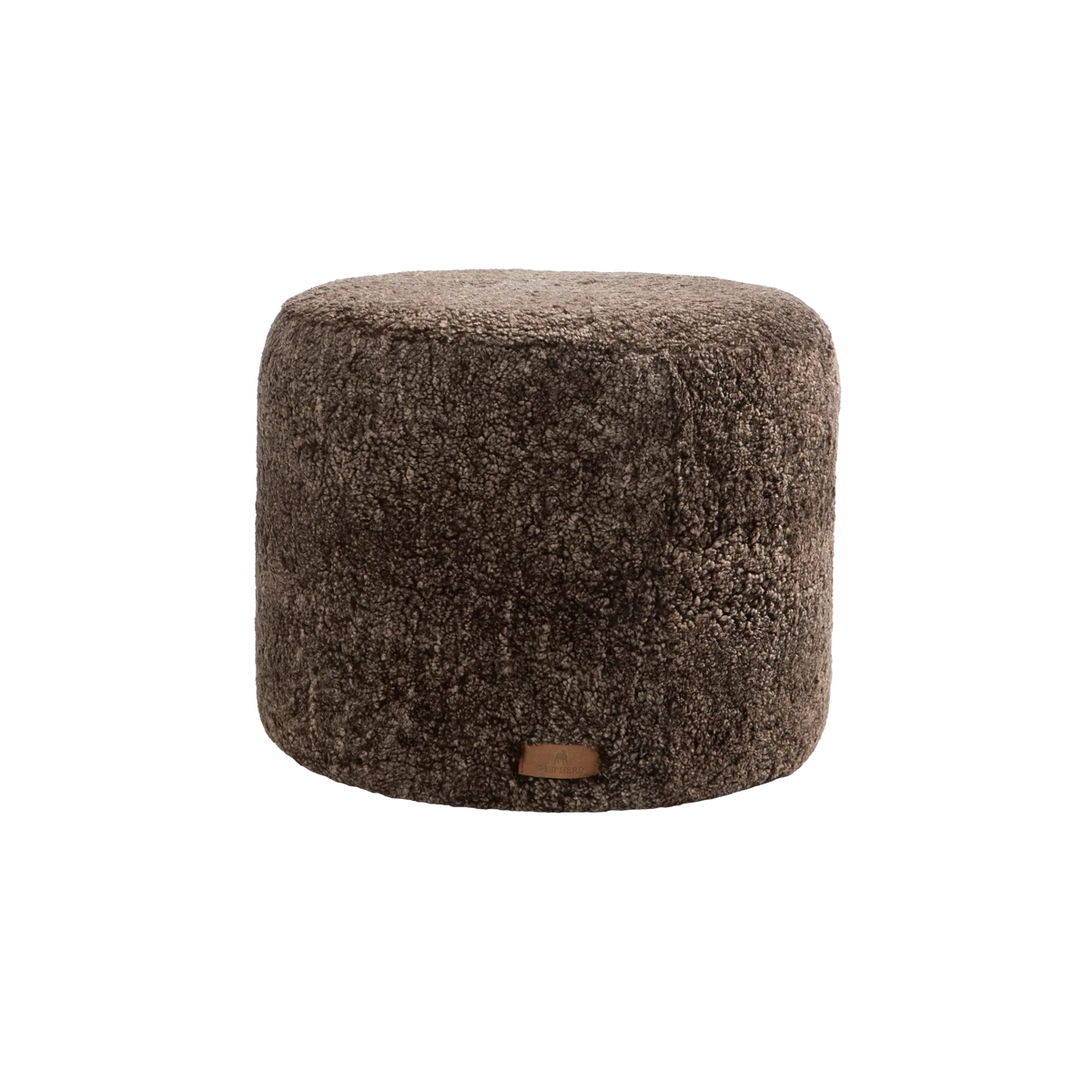 Shepherd of Sweden, Frida Fårskinnspuff, Cappuccino-Silvra Home