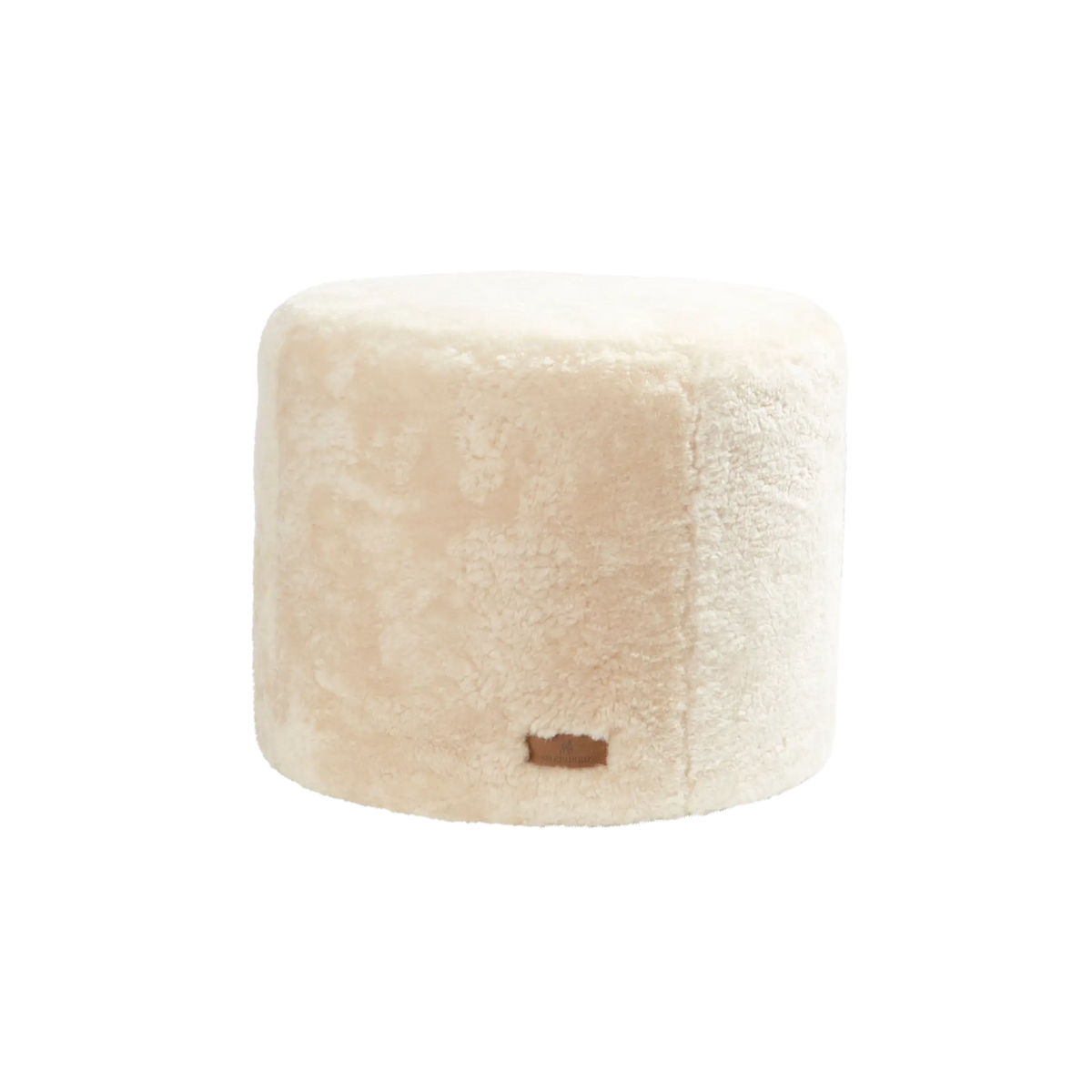 Shepherd of Sweden, Frida Fårskinnspuff, Creme-Silvra Home