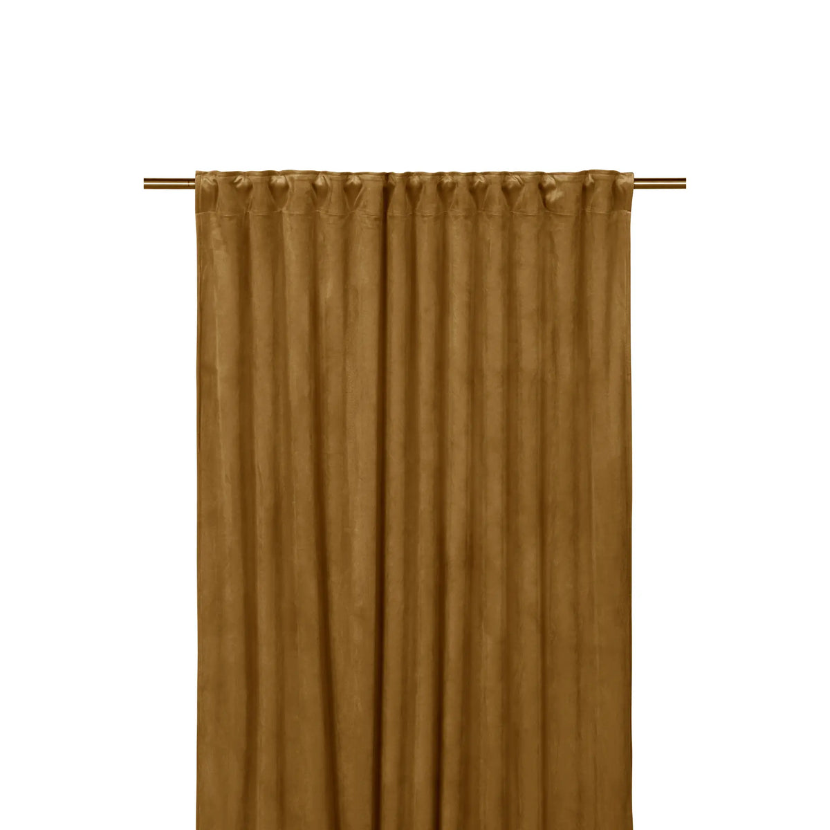 Svanefors Estelle Sammetsgardin 2P 135x280cm, Ockra