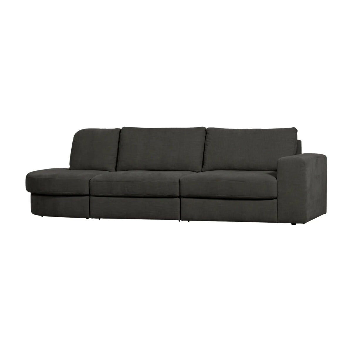 vtwonen Family 2,5-Sitssoffa Rundad Vänster, Anthracite