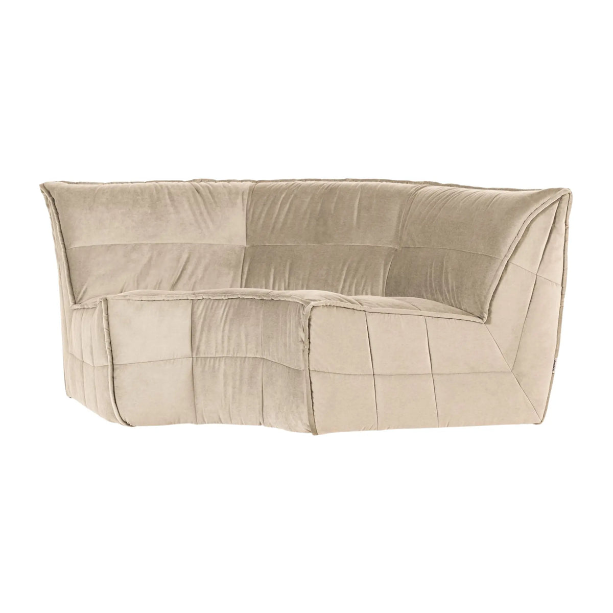 vtwonen Cluster Hörnsoffa Sammet, Beige