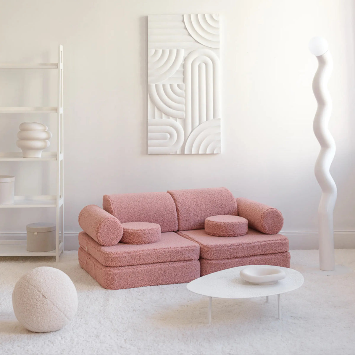 Wigiwama Settee Leksoffa, Guava Pink
